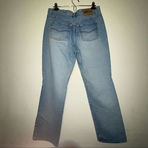 Vintage 90s Cotton Baggy Mid Rise Bootcut Jeans 32 - Picture 3 of 8